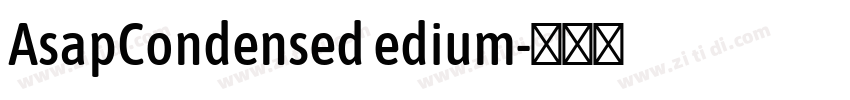 AsapCondensed edium字体转换